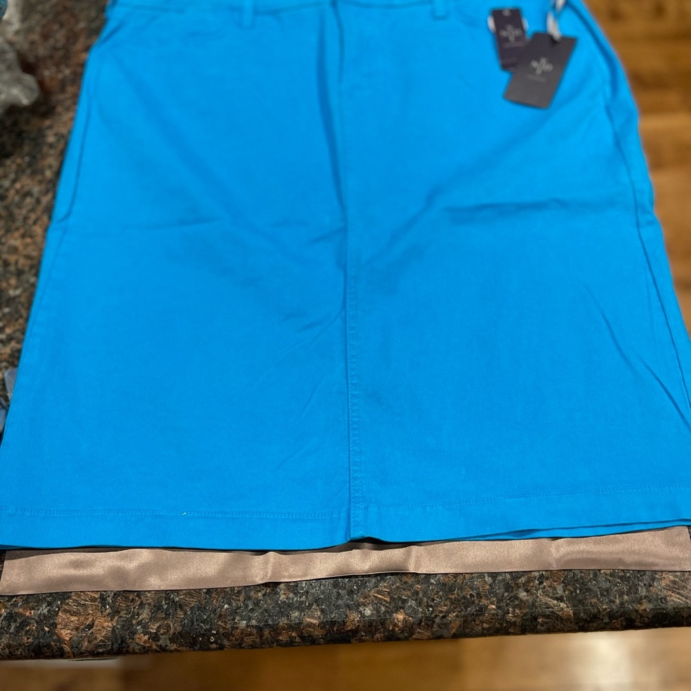 NWT NYDJ Teal Skirt, Size 18 - Picture 3 of 7